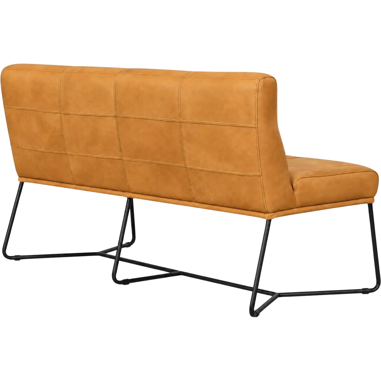 afbeelding van Leren eetkamerbank Cuddle (160 cm)